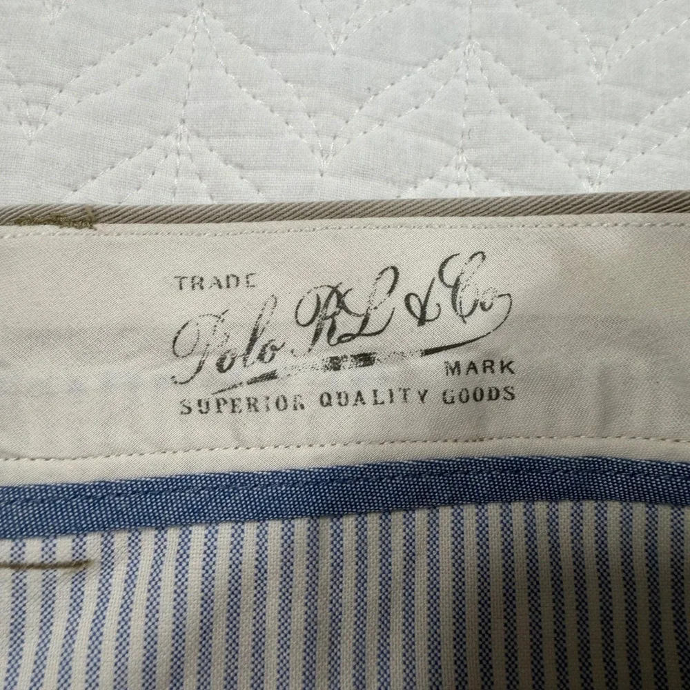 NWOT Polo Ralph Lauren‎ Mens Classic Fit Chino Pants Tan Khaki 100% Cotton 40x32
